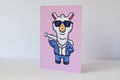 Llama's got your back greeting card